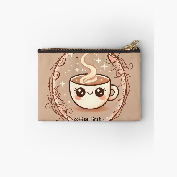 Item preview, Coffee First: Kawaii Cup of Happiness designed and sold by AdelkoDesigns.