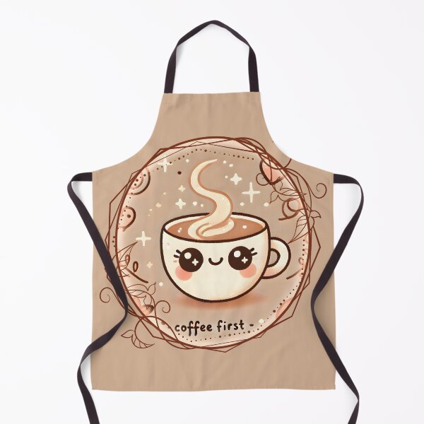 Item preview, Coffee First: Kawaii Cup of Happiness designed and sold by AmvaDesigns.