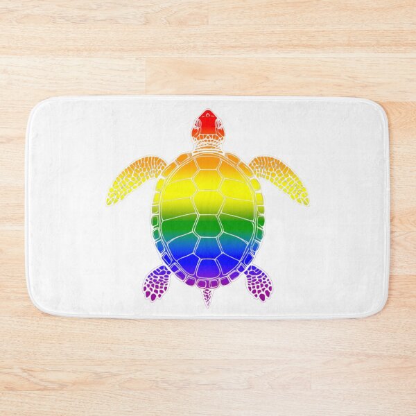 Item preview, Vibrant LGBTQ+ Rainbow Turtle Illustration designed and sold by Travelslightly.
