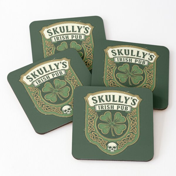 Item preview, Skully's Irish Pub Skull St. Patrick's Day 2025 Shamrock designed and sold by d247.