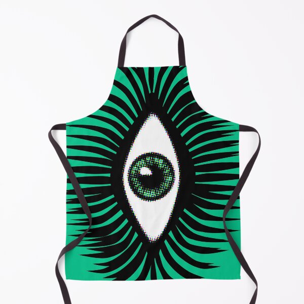 Item preview, magic eye psychedelic eye cosmogyral magic green vertical designed and sold by Luzi Illustrella.