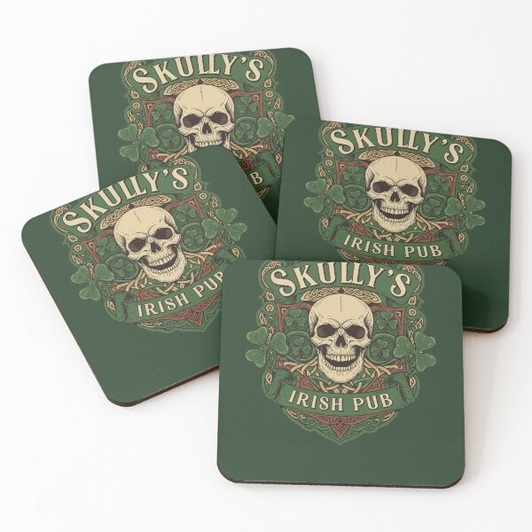 Item preview, Skully's Irish Pub Skull St. Patrick's Day 2025 Shamrock designed and sold by d247.