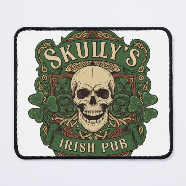 Item preview, Skully's Irish Pub Skull St. Patrick's Day 2025 Shamrock designed and sold by d247.