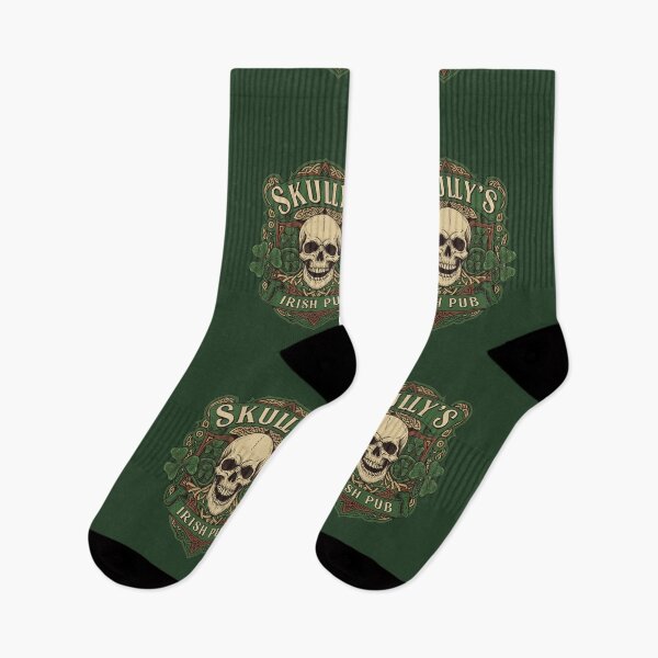Item preview, Skully's Irish Pub Skull St. Patrick's Day 2025 Shamrock designed and sold by d247.