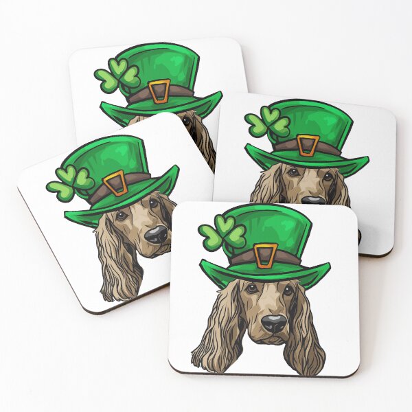 Item preview, Funny St Patricks Day Afghan Hound Dog designed and sold by whyitsme.