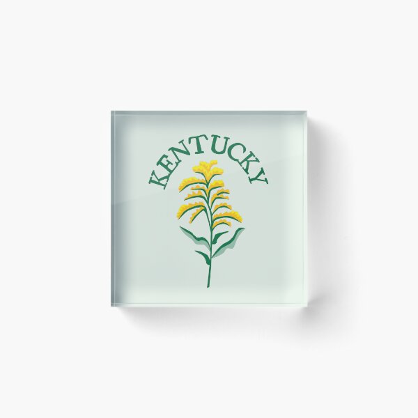 Item preview, Colonial Kentucky Giant Goldenrod - Green Text (State Flowers) designed and sold by TimelessLocales.