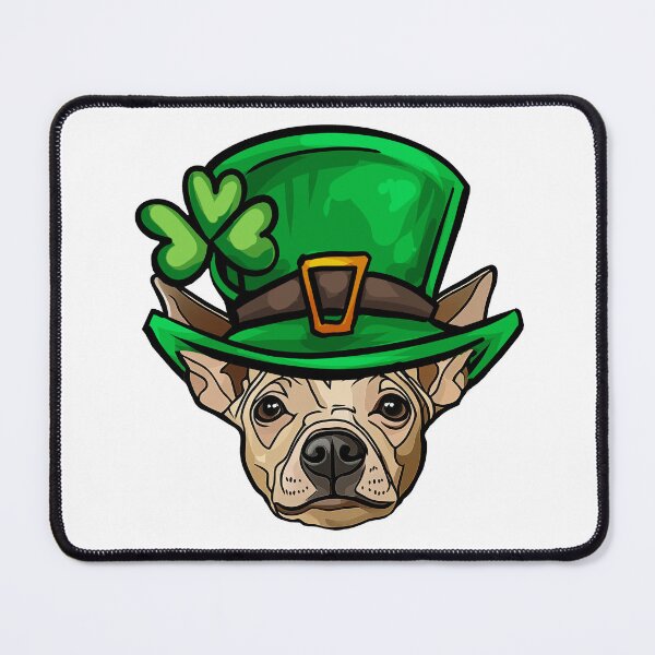 Item preview, Funny St Patricks Day American Hairless Terrier Dog designed and sold by whyitsme.