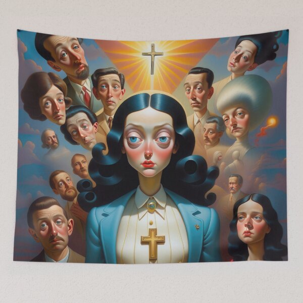 Item preview, Surreal Portrait with Cross designed and sold by rolffimages.