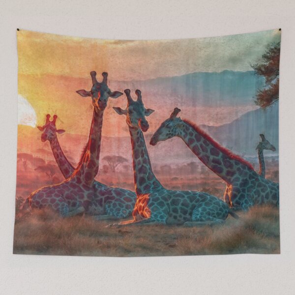 Item preview, African Giraffes at Sunset designed and sold by Skye Ryan-Evans.