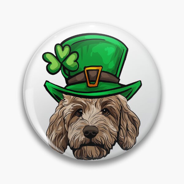 Item preview, Funny St Patricks Day Goldendoodle Dog designed and sold by whyitsme.