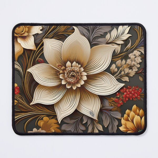 Item preview, Flowers Gold designed and sold by The Drape Lab.