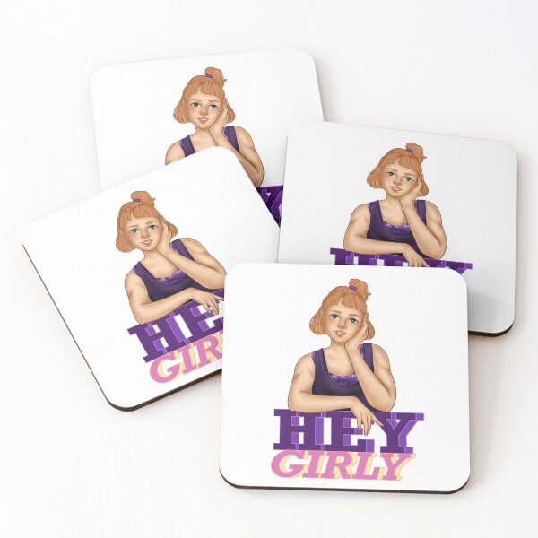 Item preview, Kristen Applebees "Hey Girly" quote  designed and sold by soph-drawsstuff.