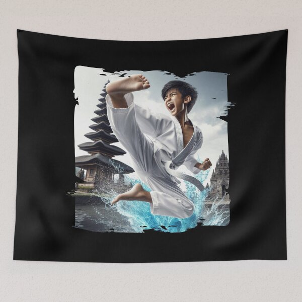 Item preview, Karate Boy in Traditional Kimono designed and sold by Hungry-Murphy.