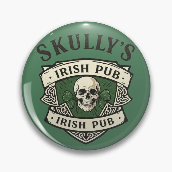 Item preview, Skully's Irish Pub Skull St. Patrick's Day 2025 Shamrock designed and sold by d247.