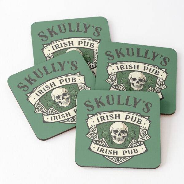Item preview, Skully's Irish Pub Skull St. Patrick's Day 2025 Shamrock designed and sold by d247.