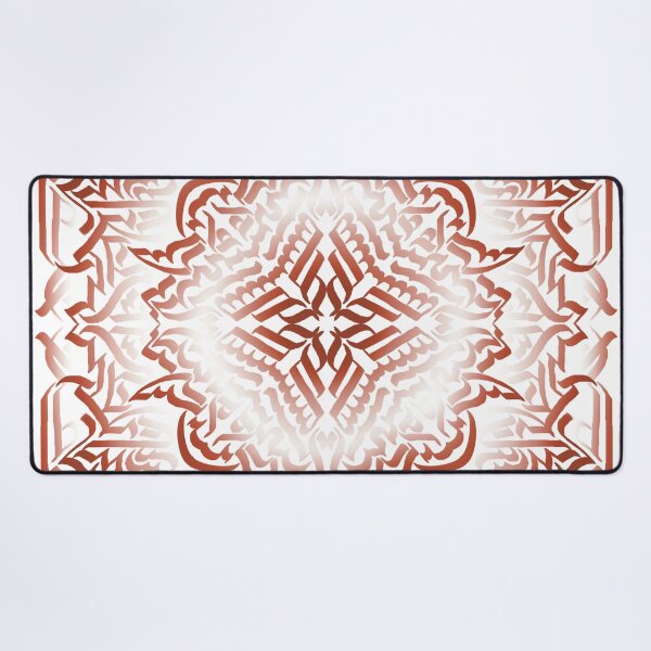 Item preview, Faded Red Calligraphy Mandala (Without Background) designed and sold by artheistgroup.