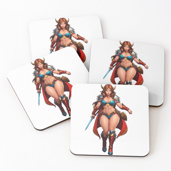 Item preview, Fearless fantasy warrior in combat mode designed and sold by HolaJosephina.