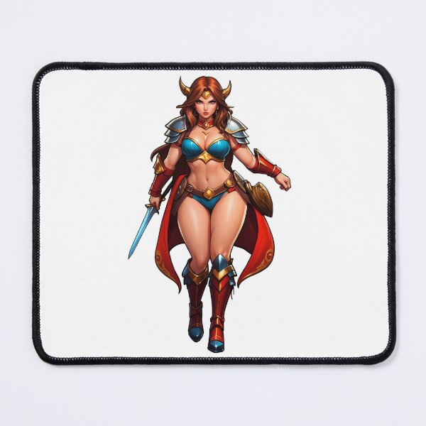 Item preview, Fearless fantasy warrior in combat mode designed and sold by HolaJosephina.