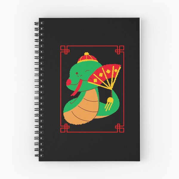 Item preview, Serpent's Charm: Chinese Year of the Snake Design designed and sold by VintageArtByIda.