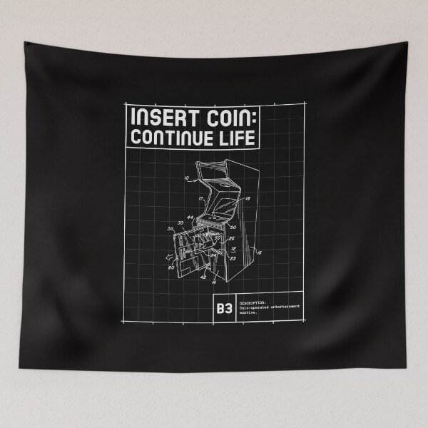 Item preview, Insert Coin: Continue Life Gamer  designed and sold by Orens POD.