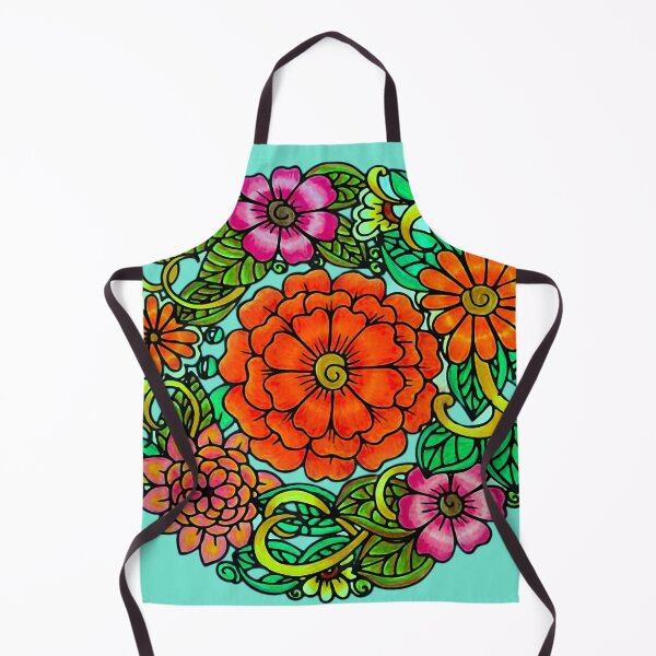 Item preview, Orange Flower Wreath designed and sold by ViaARTfactory.