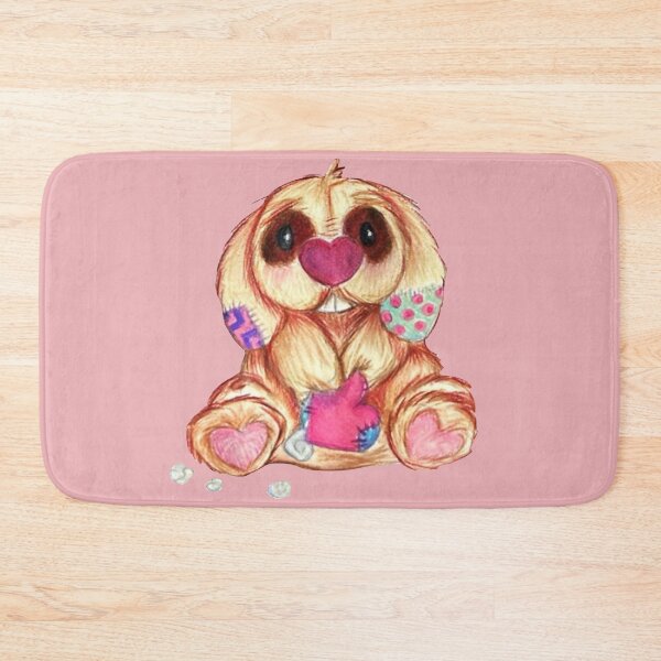 Item preview, Valentine Bunny - Stuffed with LOVE - BABY PINK designed and sold by MyBottomShelf.