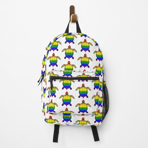 Item preview, Vibrant LGBTQ+ Rainbow Turtle Illustration designed and sold by Travelslightly.