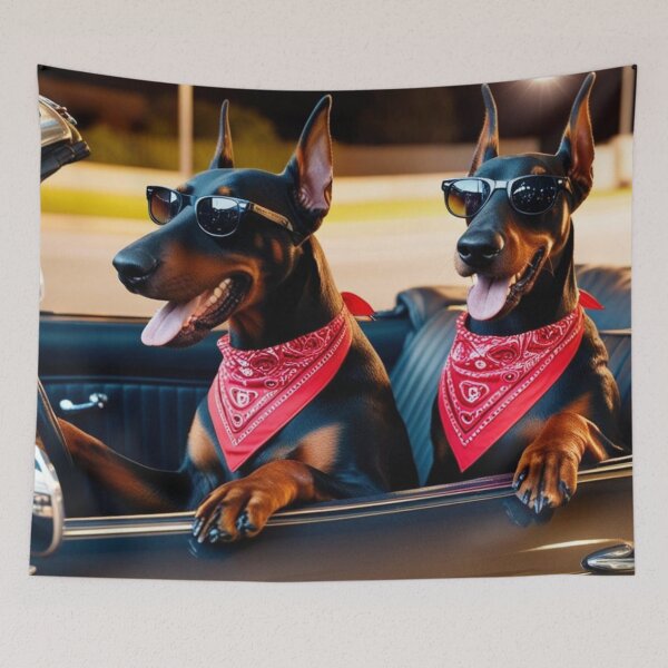 Item preview, Dynamic Dobermans: Cool Canines Cruising in Style designed and sold by Chippychips1.