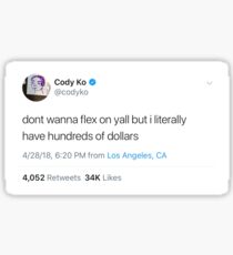 cody ko tweet Sticker