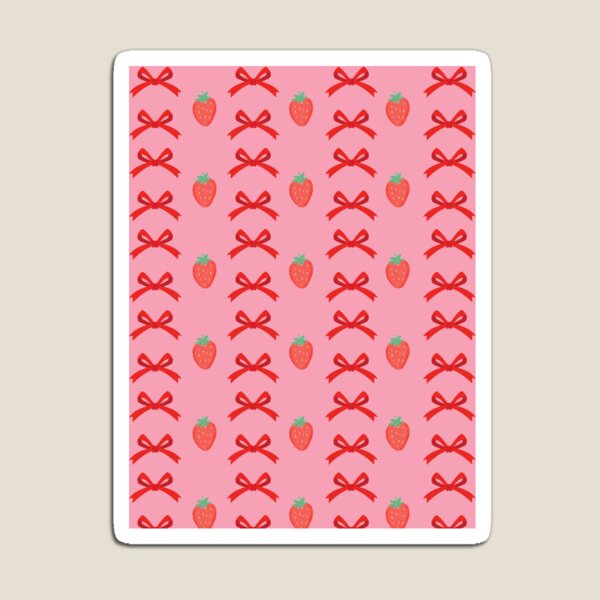 Item preview, strawberry bow wallpaper designed and sold by am2903.