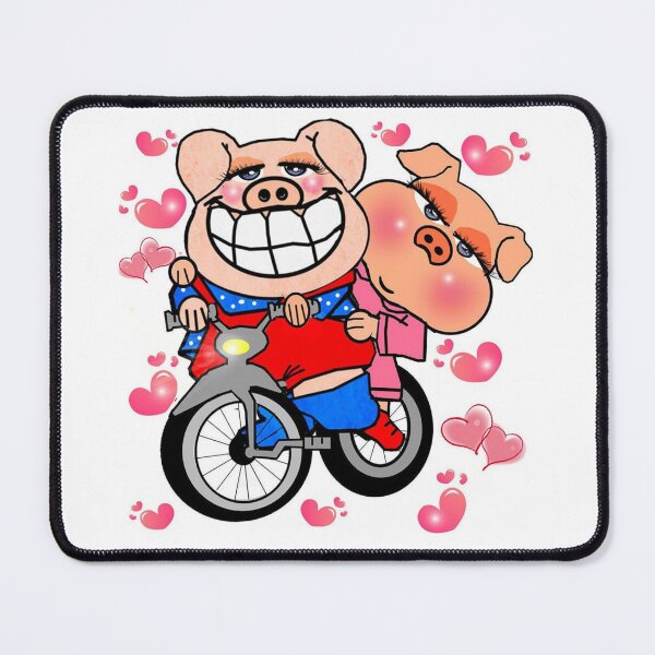 Item preview, Pigs They are going for a ride on a new motorcycle. designed and sold by Shirley cute art .