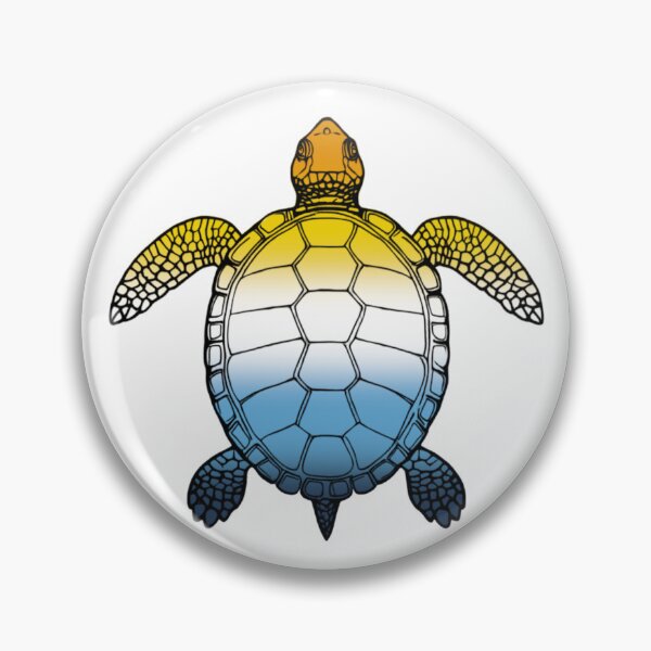 Item preview, Vibrant AroAce Pride Turtle Illustration designed and sold by Travelslightly.