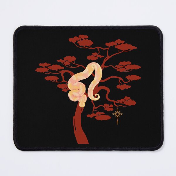 Item preview, Pink Serpent's Charm: Chinese Year of the Snake Design designed and sold by VintageArtByIda.
