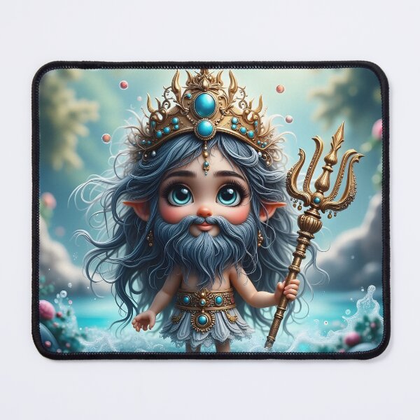 Item preview, Poseidon Chibi designed and sold by MedusaFrost Creations.