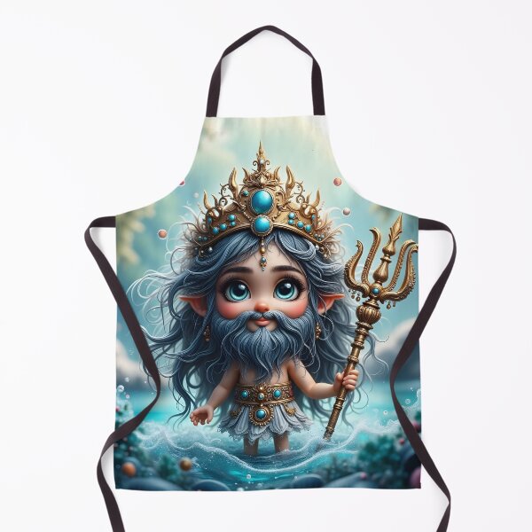 Item preview, Poseidon Chibi designed and sold by MedusaFrost Creations.