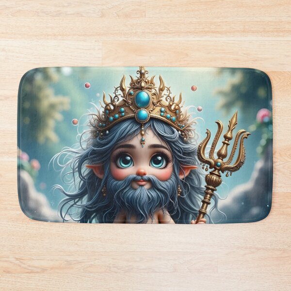 Item preview, Poseidon Chibi designed and sold by MedusaFrost Creations.