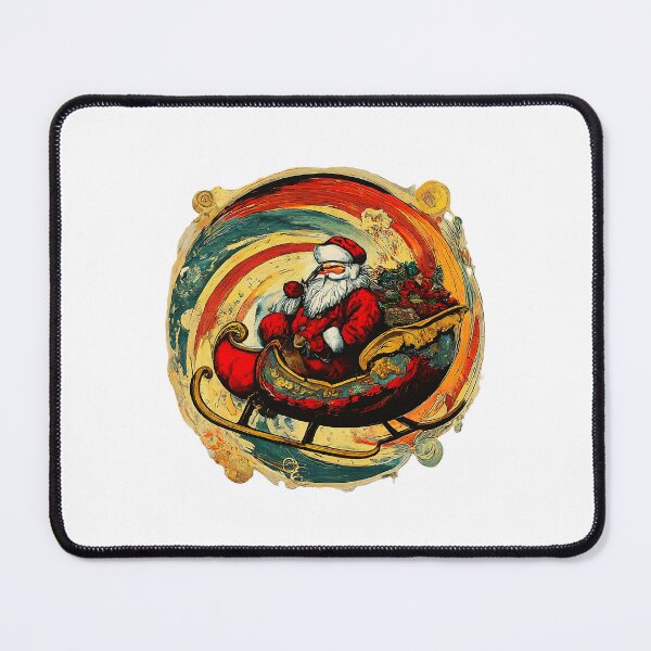 Item preview, Festive Santa Claus Sleigh Ride , Colorful Christmas Graphic , Holiday Season Fashion, Christmas Gift Idea designed and sold by Indyadizine.