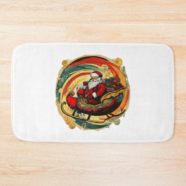 Item preview, Festive Santa Claus Sleigh Ride , Colorful Christmas Graphic , Holiday Season Fashion, Christmas Gift Idea designed and sold by Indyadizine.