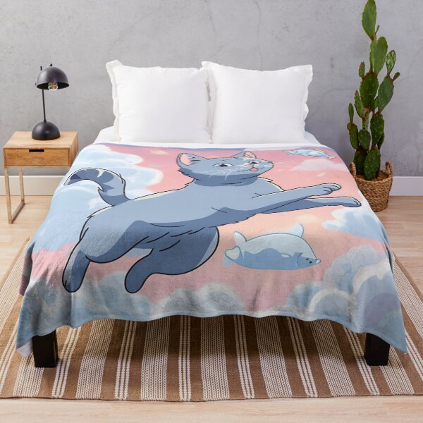 Item preview, Cat Jumping Through Clouds Anime Pastel designed and sold by ArtemeliaDesign.