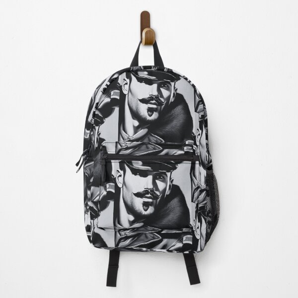 Item preview, 1940 Mustached Leather Daddy Tom of Finland Tribute Russian Army Officer LGBTQ Gay Pride Graphic Design designed and sold by ItsAKinkThing.