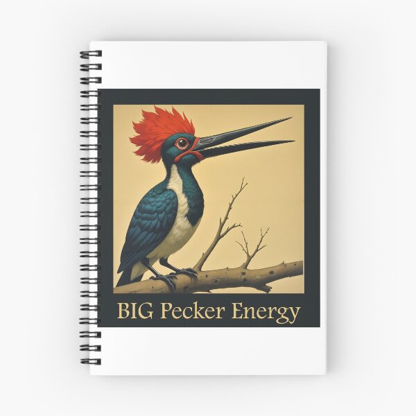 Item preview, big pecker, BDE, big pecker energy, wood pecker, bird watching, funny, funny bird, bird watching club designed and sold by SavageLegion.