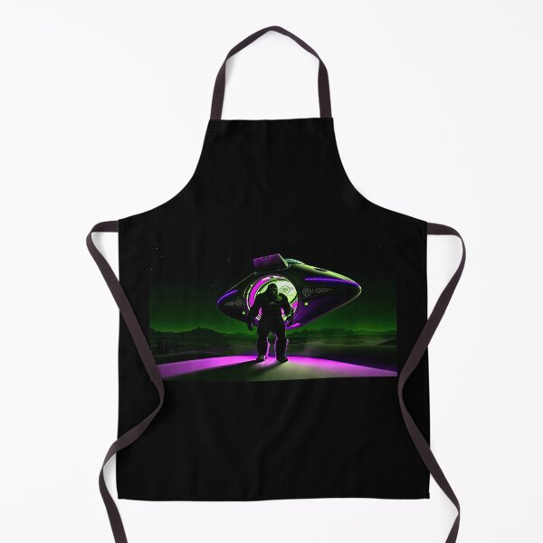 Item preview, UFO drops Bigfoot off - Retro cryptid Art designed and sold by Earth Nature Creations.