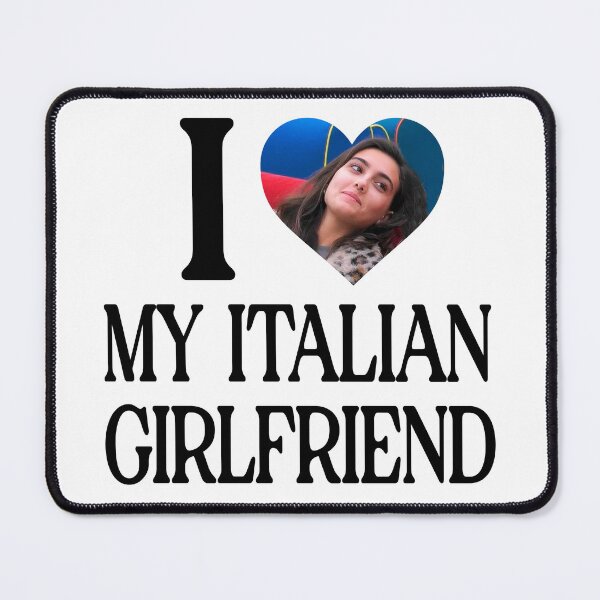 Item preview, I love my girlfriend Zeudi Di Palma black designed and sold by Wawamarket.