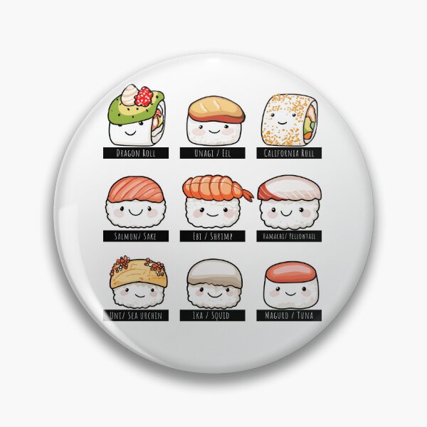 Item preview, Kawaii Sushi Identification Chart designed and sold by polygrafix.