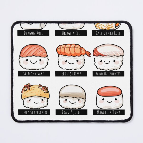 Item preview, Kawaii Sushi Identification Chart designed and sold by polygrafix.