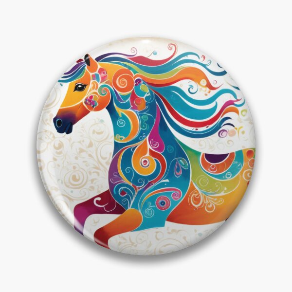 Item preview, Cute abstract colored horse with a bonus leg! designed and sold by RJsphotography and More.