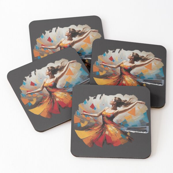 Item preview, Colorful Symphony of Dance and Piano Artistry designed and sold by Prachodayat Artworks.