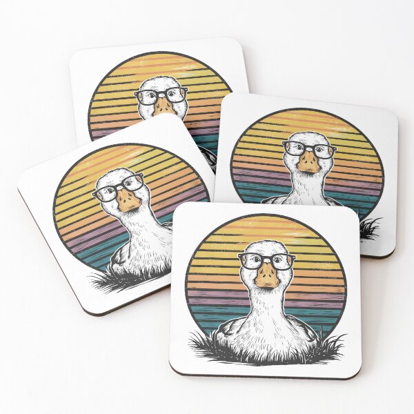 Item preview, Vintage atmosphere bespectacled duck designed and sold by chainuvat.