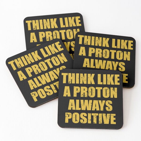 Item preview, Think Like A Proton Always Positive - Funny Atom Science Teacher Tee designed and sold by mhernaevily.