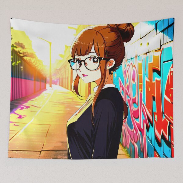 Item preview, Street Graffiti Beautiful Woman designed and sold by 3dvirtualand.